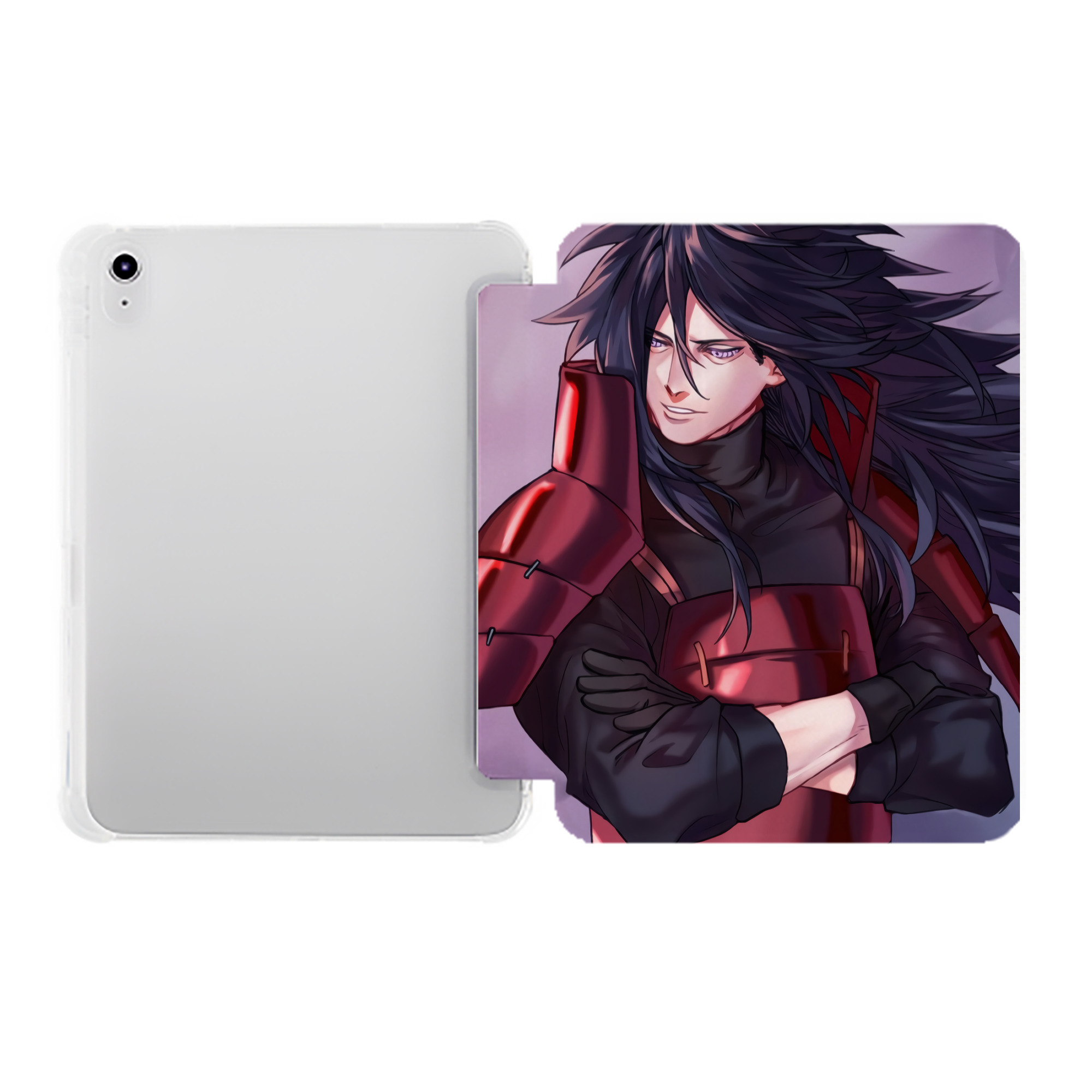 （画像用） NARUTO -ナルト- NARUTO -ナルト- 疾風伝 IPad ケース ペン収納付き 三つ折りスタンド PUレザー×シリコン 対応機種9.5/10.5/10.9インチ